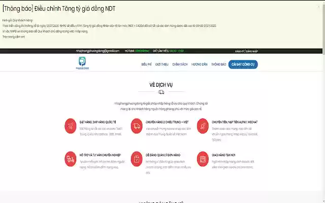 Nhập hàng phương đông công cụ  from Chrome web store to be run with OffiDocs Chromium online