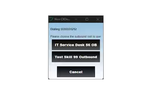 NICE CXone Dialer for erecruit  from Chrome web store to be run with OffiDocs Chromium online