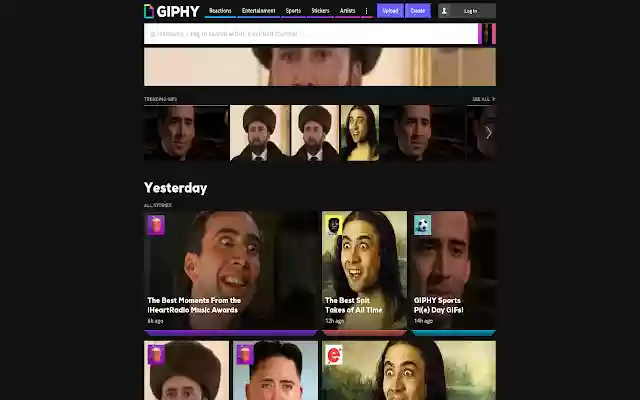 NicolasCage  from Chrome web store to be run with OffiDocs Chromium online