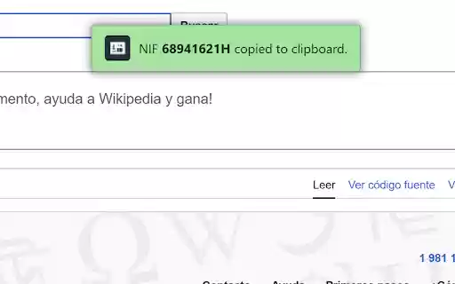 NIF Generator  from Chrome web store to be run with OffiDocs Chromium online