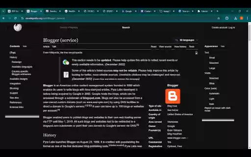 Night Mode Extension  from Chrome web store to be run with OffiDocs Chromium online