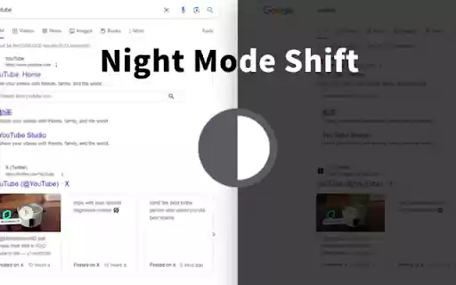 Night Mode Shift  from Chrome web store to be run with OffiDocs Chromium online