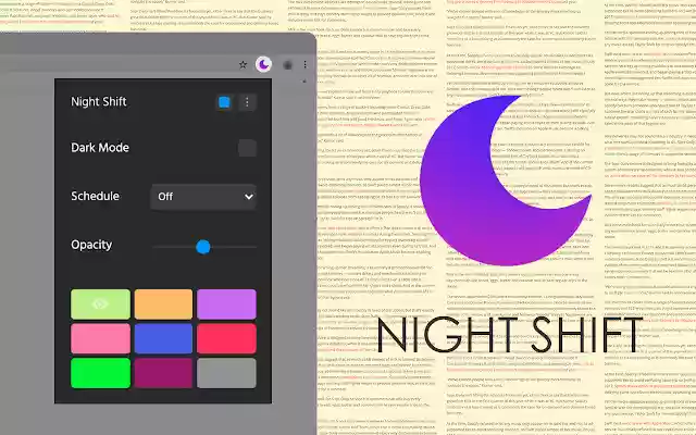 Shift malam dari toko web Chrome akan dijalankan dengan OffiDocs Chromium online
