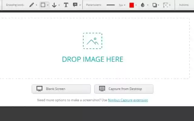 Nimbus Screenshot App  from Chrome web store to be run with OffiDocs Chromium online
