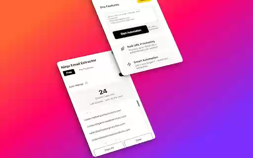 Ninja Email Extractor  from Chrome web store to be run with OffiDocs Chromium online