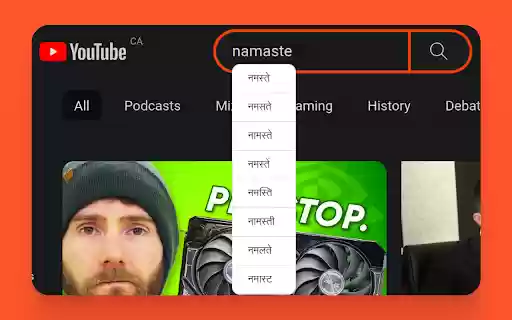 Nital: Typing  Searching Web Transliteration  from Chrome web store to be run with OffiDocs Chromium online