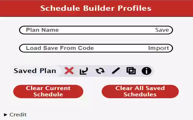 NJIT Schedule Builder Profiles from Chrome web store to be run with OffiDocs Chromium online NJIT Schedule Builder Profiles from Chrome web store to be run with OffiDocs Chromium online