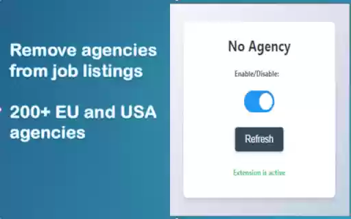 No Agency  from Chrome web store to be run with OffiDocs Chromium online