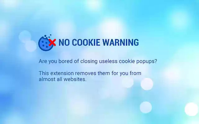 No Cookie Warning  from Chrome web store to be run with OffiDocs Chromium online