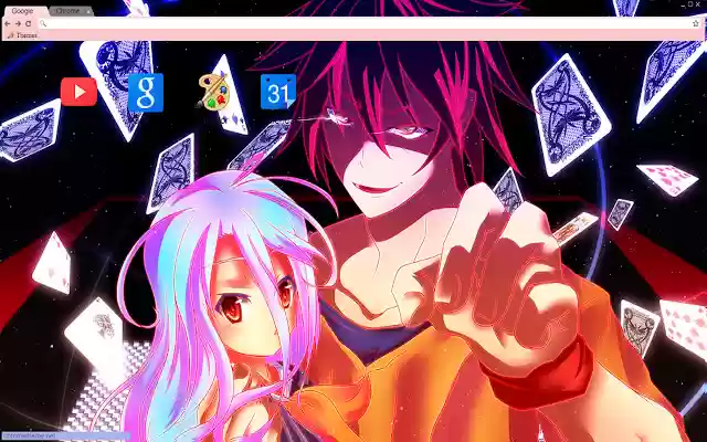 No game no life card theme 1680x1050  from Chrome web store to be run with OffiDocs Chromium online