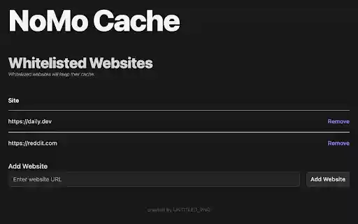 NoMo Cache from Chrome web store to be run with OffiDocs Chromium online NoMo Cache from Chrome web store to be run with OffiDocs Chromium online