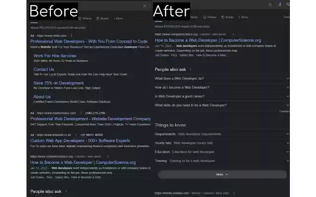 No Nonsense  from Chrome web store to be run with OffiDocs Chromium online