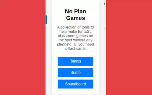 No Plan Games  from Chrome web store to be run with OffiDocs Chromium online