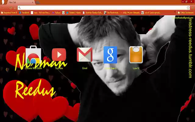 ক্রোম ওয়েব স্টোর থেকে Norman Reedus Red Hearts অনলাইনে OffiDocs Chromium এর সাথে চালানো হবে