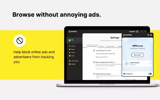 Norton VPN Fast  Secure  from Chrome web store to be run with OffiDocs Chromium online