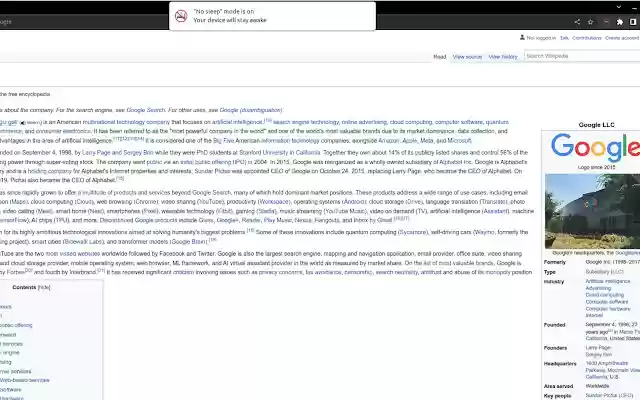 No sleep from Chrome web store to be run with OffiDocs Chromium online No sleep from Chrome web store to be run with OffiDocs Chromium online
