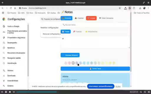 Notas e Clipboard  from Chrome web store to be run with OffiDocs Chromium online