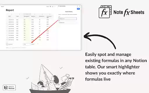 NoteFxSheets  from Chrome web store to be run with OffiDocs Chromium online