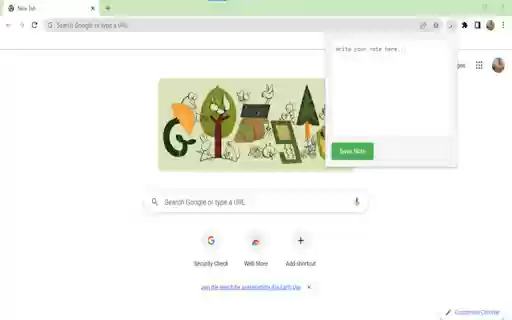 Note Taking Extension  from Chrome web store to be run with OffiDocs Chromium online