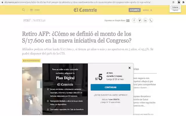 Noticias Libres  from Chrome web store to be run with OffiDocs Chromium online