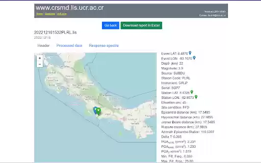 Notificador de Informes Sísmicos  from Chrome web store to be run with OffiDocs Chromium online