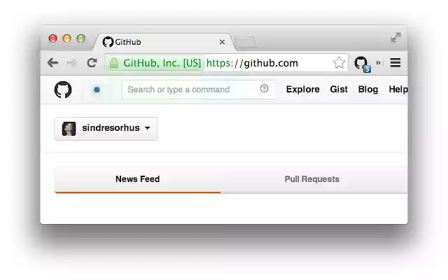 Notificateur pour GitHub de la boutique en ligne Chrome à exécuter avec OffiDocs Chromium en ligne
