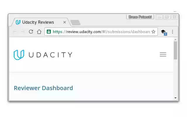Notifier for Udacity Reviewer  from Chrome web store to be run with OffiDocs Chromium online