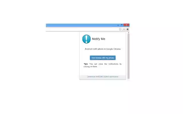 NotifyMe  from Chrome web store to be run with OffiDocs Chromium online
