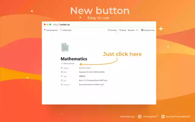 Notion Add to calendar  from Chrome web store to be run with OffiDocs Chromium online