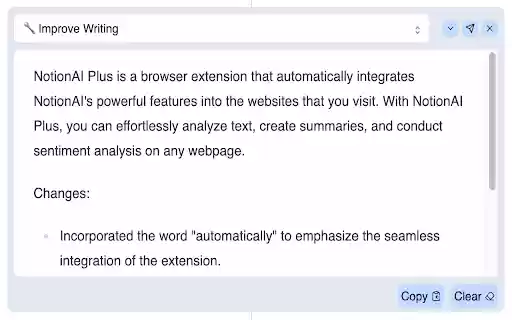 NotionAI Plus  from Chrome web store to be run with OffiDocs Chromium online