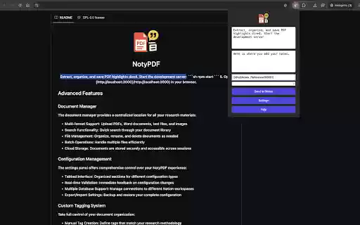 NotyPDF Web Capture  from Chrome web store to be run with OffiDocs Chromium online