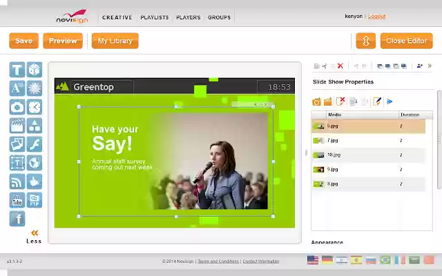 NoviSign Studio for Digital Signage from Chrome web store to be run with OffiDocs Chromium online NoviSign Studio for Digital Signage from Chrome web store to be run with OffiDocs Chromium online