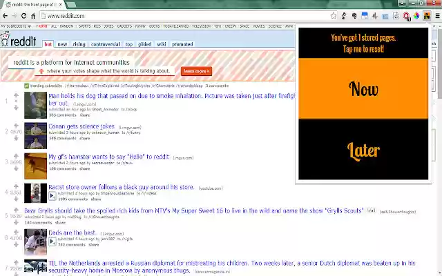 Now and Later  from Chrome web store to be run with OffiDocs Chromium online
