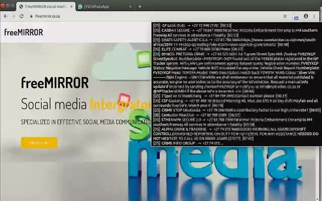 NPS_freeMIRROT_WAToolkit  from Chrome web store to be run with OffiDocs Chromium online