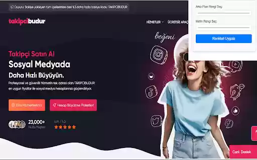 İnstagram Takipçi Satın Al from Chrome web store to be run with OffiDocs Chromium online İnstagram Takipçi Satın Al from Chrome web store to be run with OffiDocs Chromium online