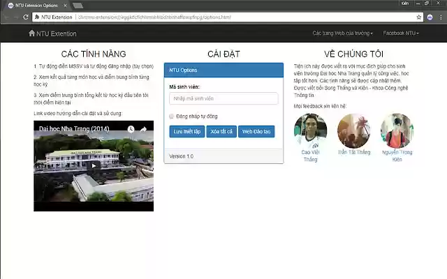 NTU Extension  from Chrome web store to be run with OffiDocs Chromium online