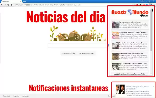 Nuestro Mundo Online  from Chrome web store to be run with OffiDocs Chromium online