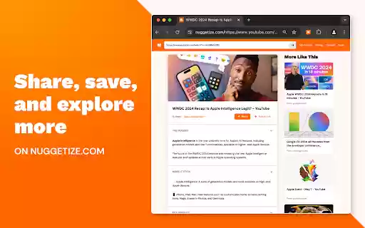 Nuggetize  from Chrome web store to be run with OffiDocs Chromium online