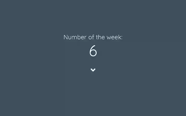 Number of the Week from Chrome web store to be run with OffiDocs Chromium online Number of the Week from Chrome web store to be run with OffiDocs Chromium online