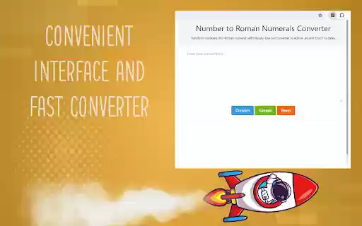 Number to Roman Numerals Converter  from Chrome web store to be run with OffiDocs Chromium online