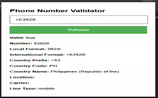 Number Verification Pro  from Chrome web store to be run with OffiDocs Chromium online