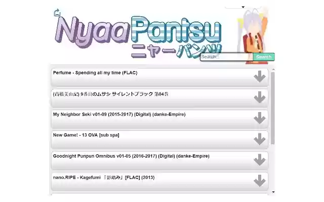 Nyaa Pantsu Latest Anime from Chrome web store to be run with OffiDocs Chromium online Nyaa Pantsu Latest Anime from Chrome web store to be run with OffiDocs Chromium online