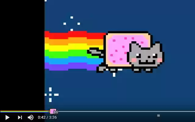 Barre de progression Nyan Cat pour YouTube ™ de la boutique en ligne Chrome à exécuter avec OffiDocs Chromium en ligne