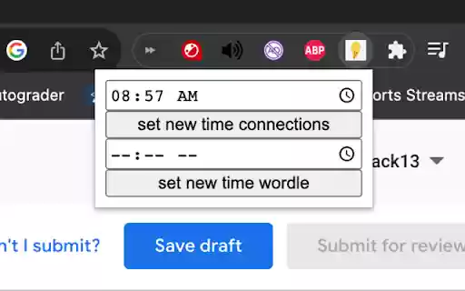 NYT Game Streak Saver  from Chrome web store to be run with OffiDocs Chromium online