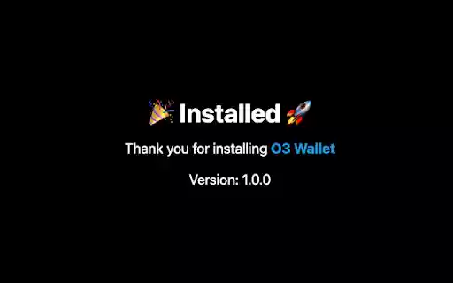 O3 Wallet  from Chrome web store to be run with OffiDocs Chromium online