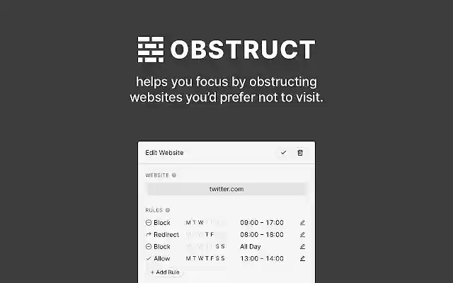 Obstruct  from Chrome web store to be run with OffiDocs Chromium online