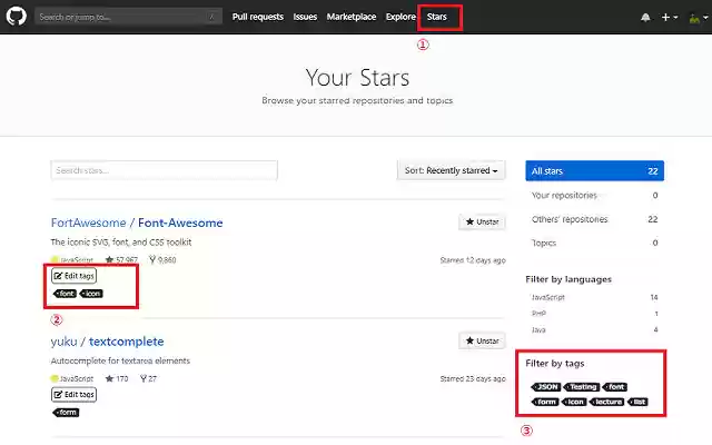 octotag for stars  from Chrome web store to be run with OffiDocs Chromium online