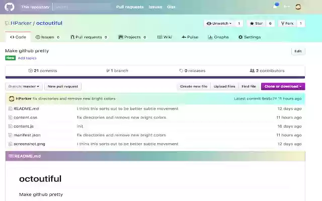 Octoutiful  from Chrome web store to be run with OffiDocs Chromium online