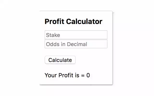 Odds and Stake  from Chrome web store to be run with OffiDocs Chromium online