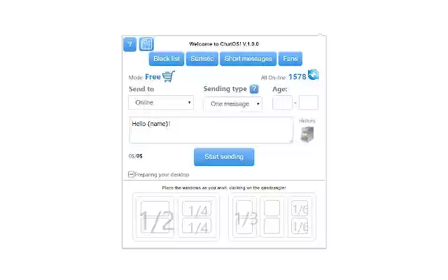 OdessaDate ChatOS chat optimizer  from Chrome web store to be run with OffiDocs Chromium online